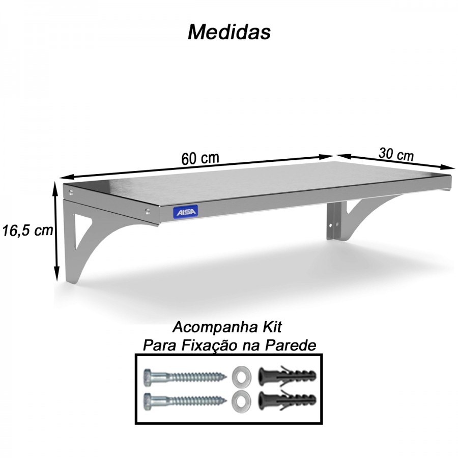 Prateleira Aérea 30 x 60 - Aisa